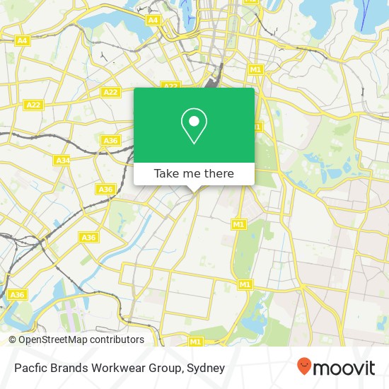 Pacfic Brands Workwear Group map