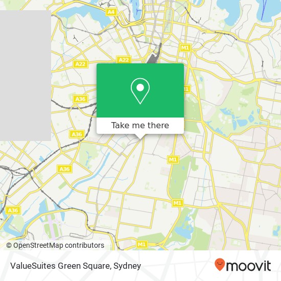 ValueSuites Green Square map