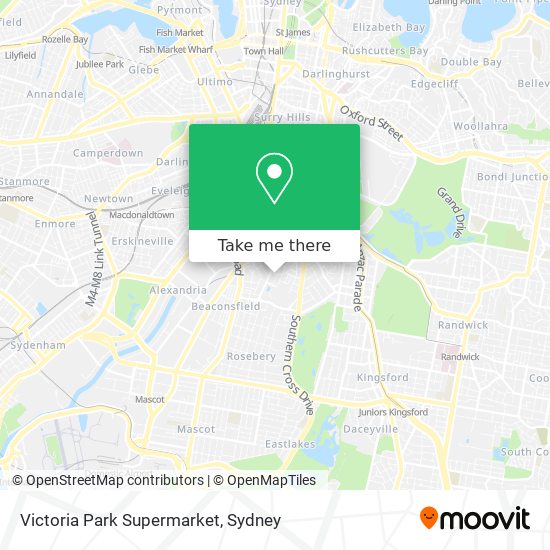 Victoria Park Supermarket map