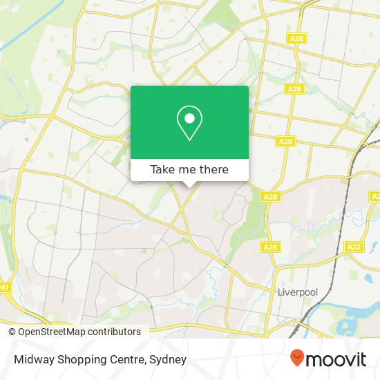 Mapa Midway Shopping Centre