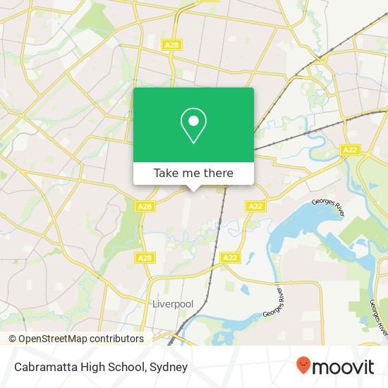 Mapa Cabramatta High School