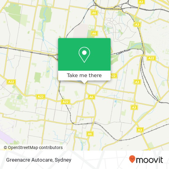 Mapa Greenacre Autocare