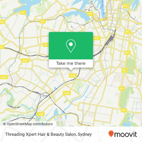 Threading Xpert Hair & Beauty Salon map