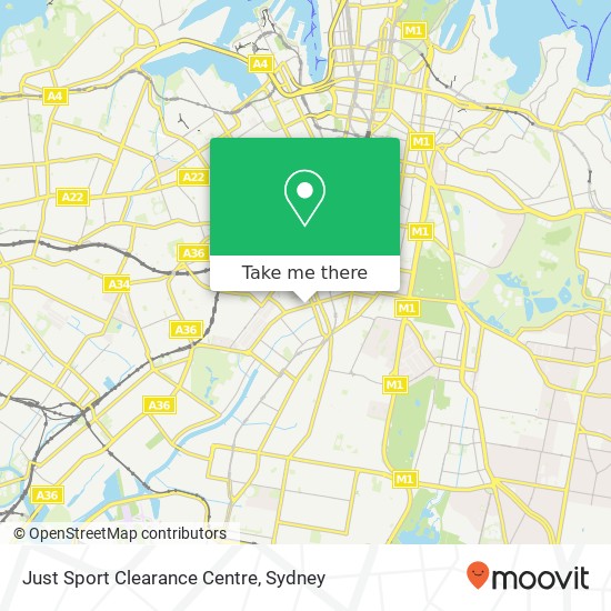 Just Sport Clearance Centre map