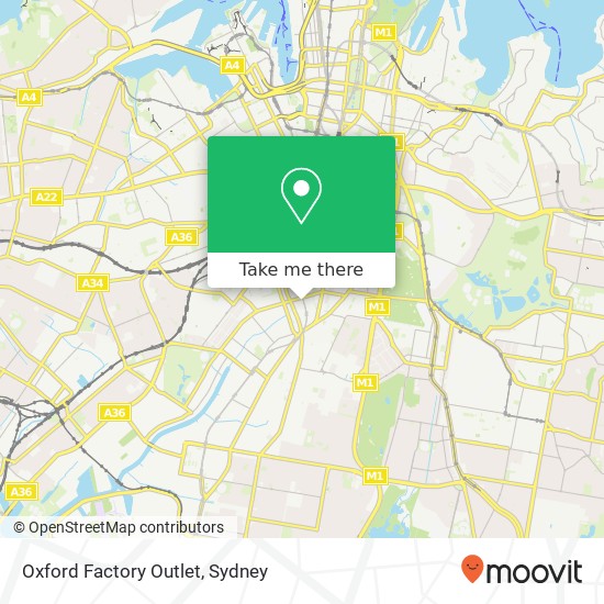 Oxford Factory Outlet map