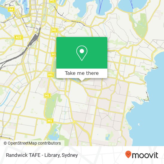 Randwick TAFE - Library map