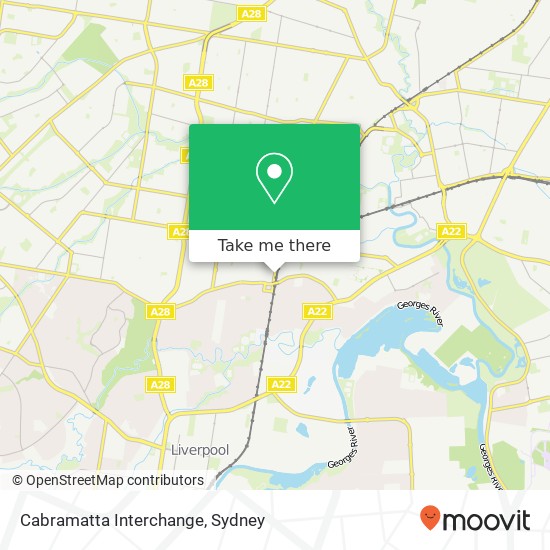Mapa Cabramatta Interchange