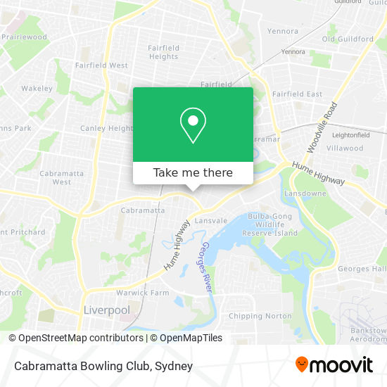 Cabramatta Bowling Club map