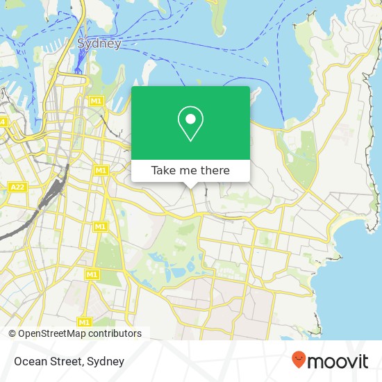 Ocean Street map