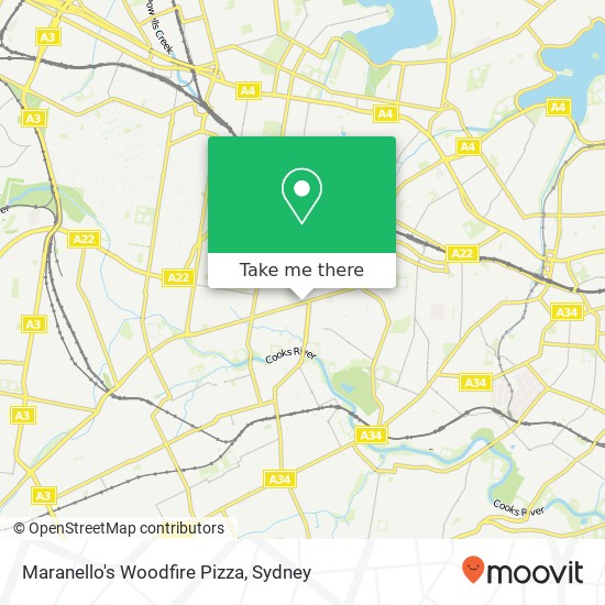 Maranello's Woodfire Pizza map