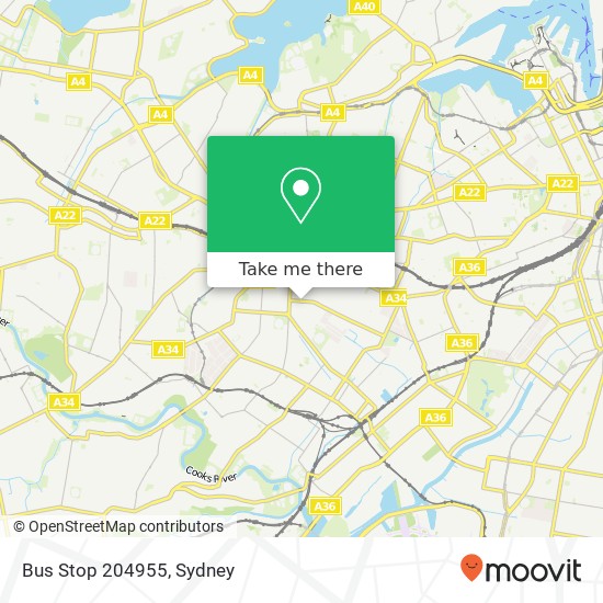 Mapa Bus Stop 204955
