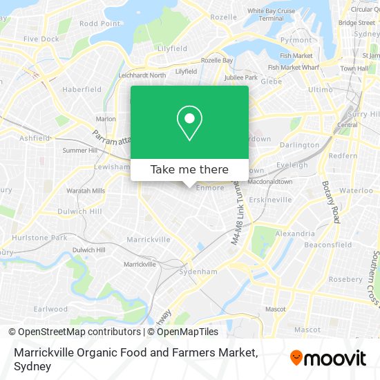 Marrickville Organic Food and Farmers Market map