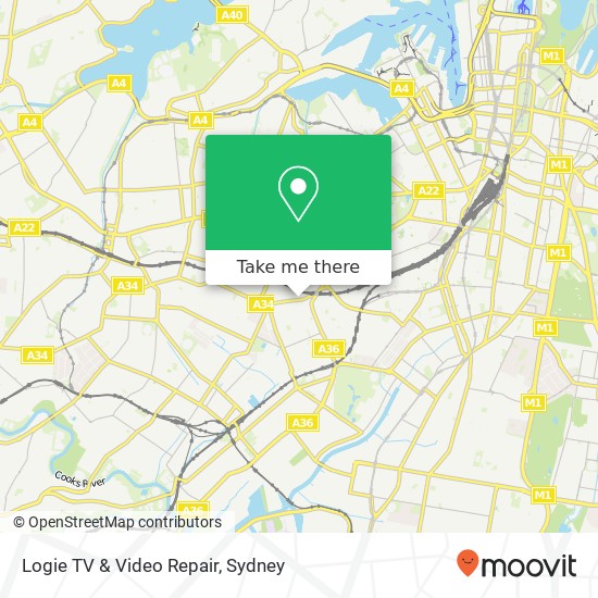 Logie TV & Video Repair map