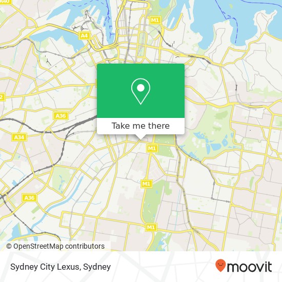 Mapa Sydney City Lexus