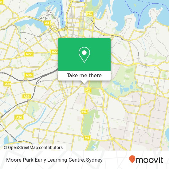 Moore Park Early Learning Centre map