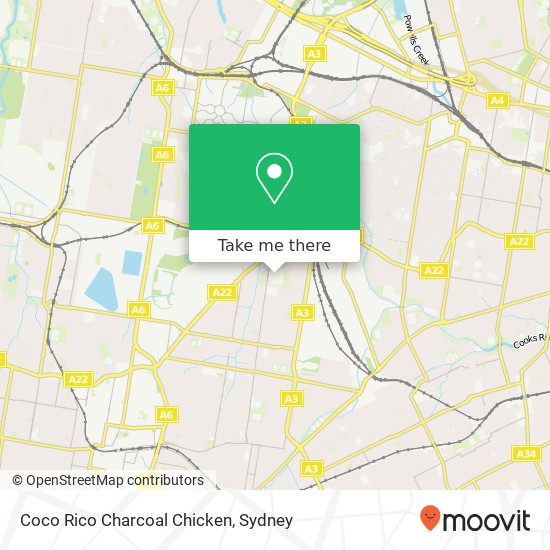 Coco Rico Charcoal Chicken map