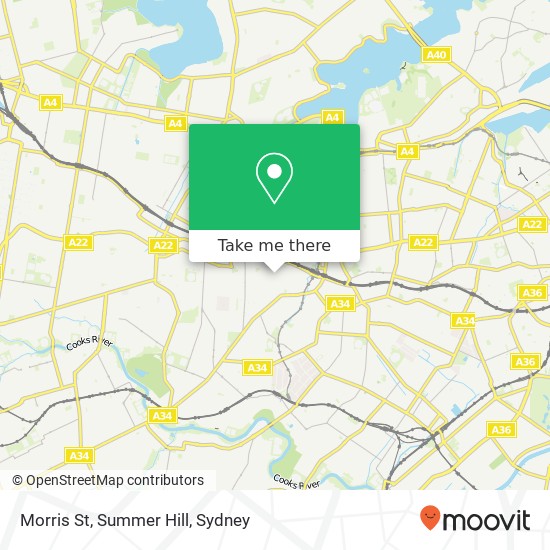 Mapa Morris St, Summer Hill