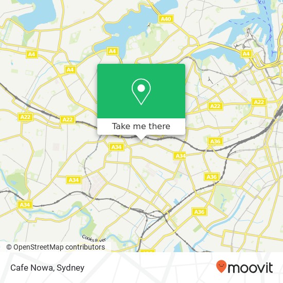 Cafe Nowa map