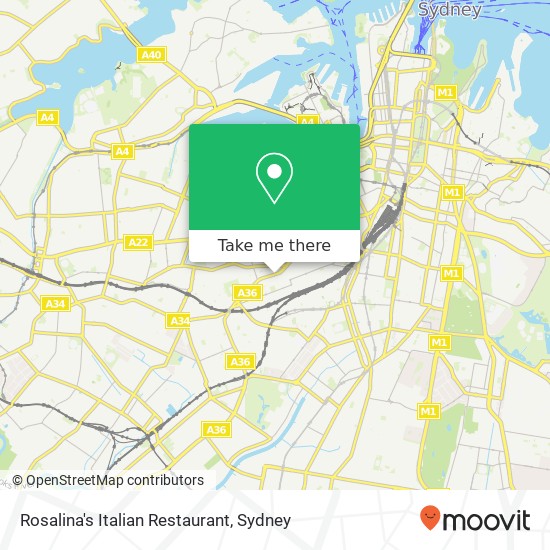 Rosalina's Italian Restaurant map