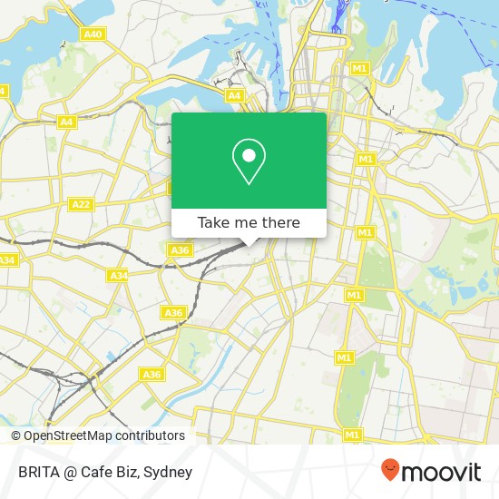 BRITA @ Cafe Biz map