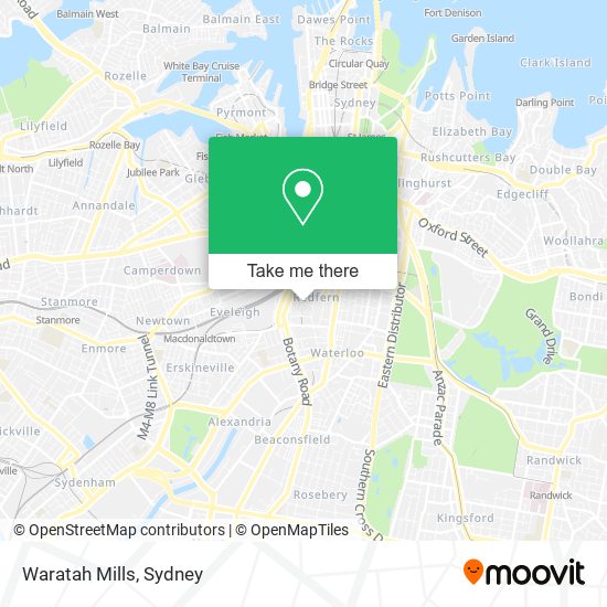 Waratah Mills map