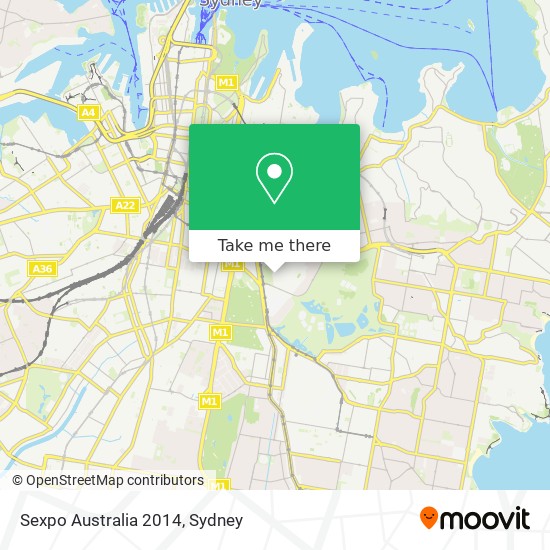 Sexpo Australia 2014 map
