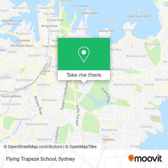 Flying Trapeze School map