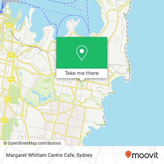 Margaret Whitlam Centre Cafe map