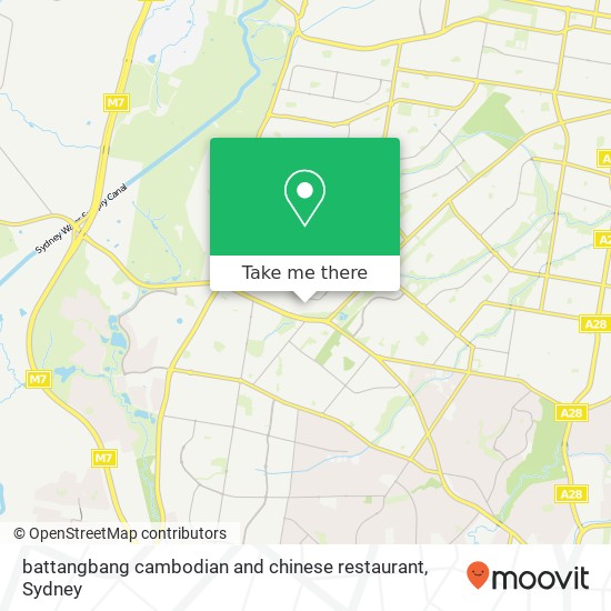 Mapa battangbang cambodian and chinese restaurant