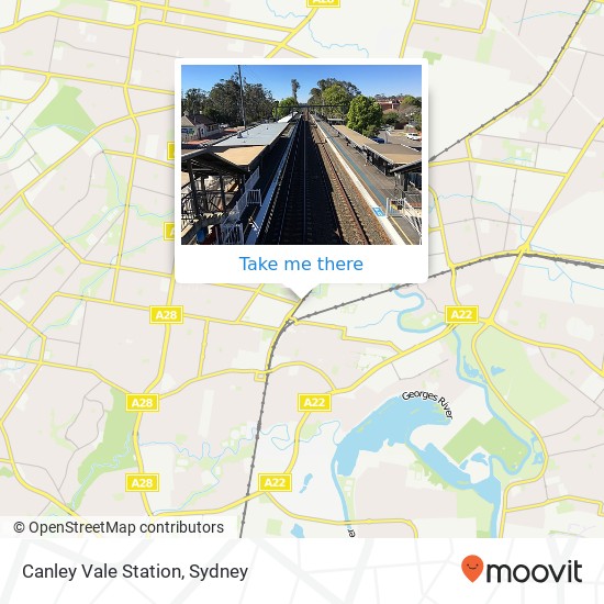 Canley Vale Station map