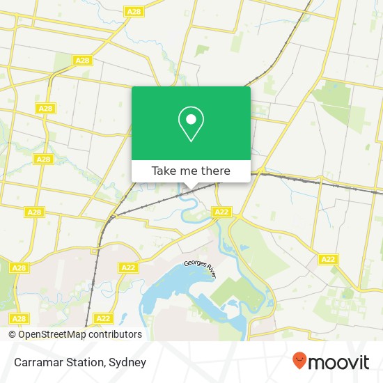 Carramar Station map