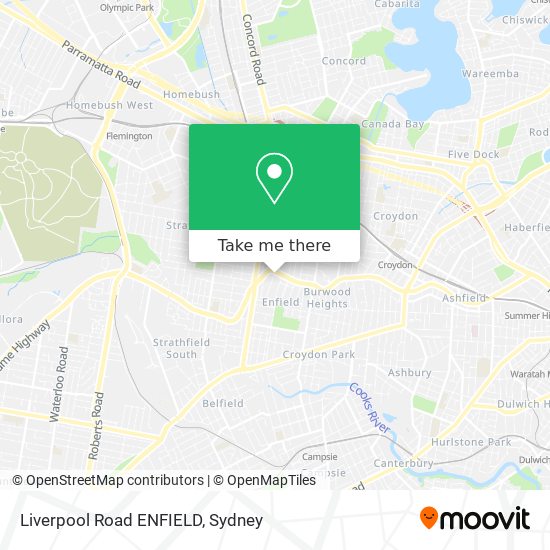 Mapa Liverpool Road ENFIELD