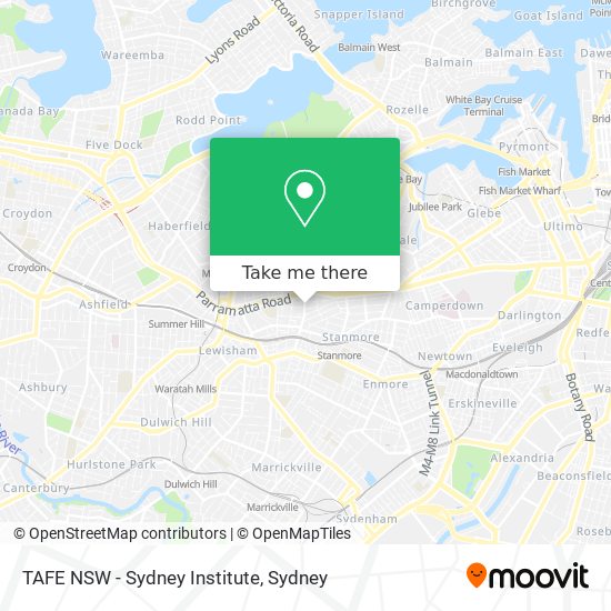 Mapa TAFE NSW - Sydney Institute