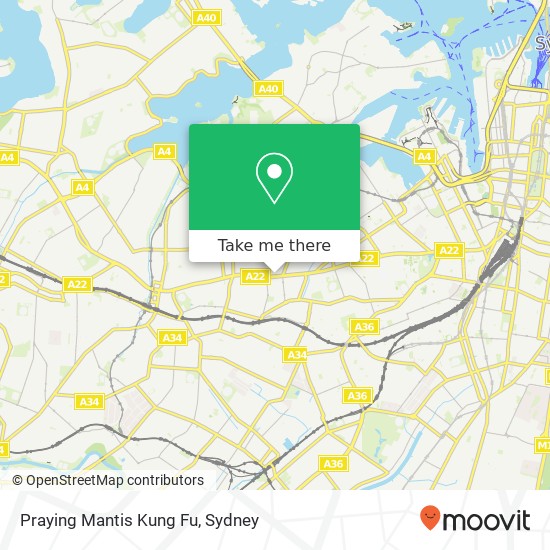 Praying Mantis Kung Fu map