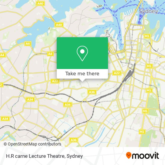 H.R carne Lecture Theatre map