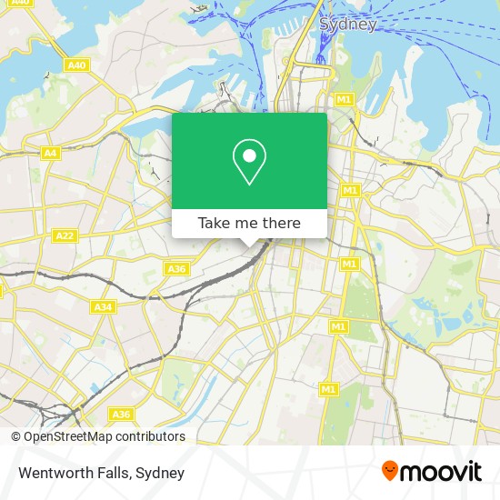 Wentworth Falls map