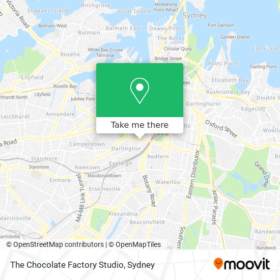 The Chocolate Factory Studio map