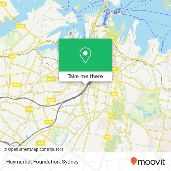 Haymarket Foundation map