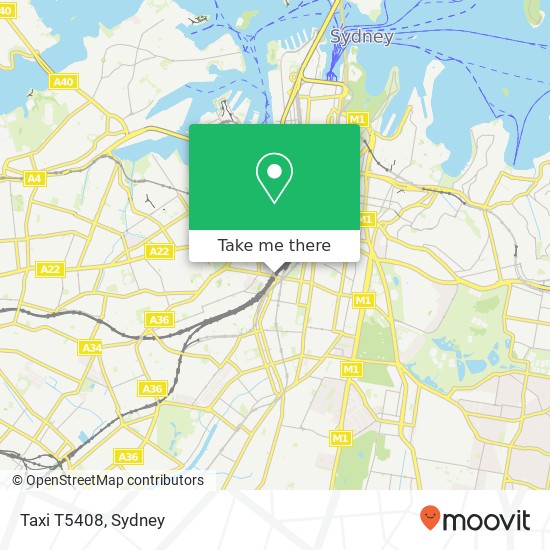 Taxi T5408 map