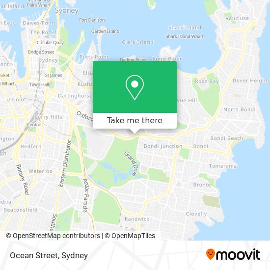 Ocean Street map