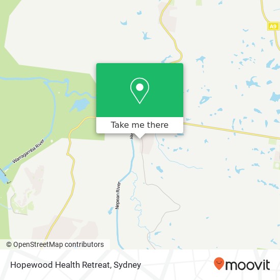 Hopewood Health Retreat map