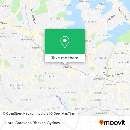 Mapa Hotel Saravana Bhavan