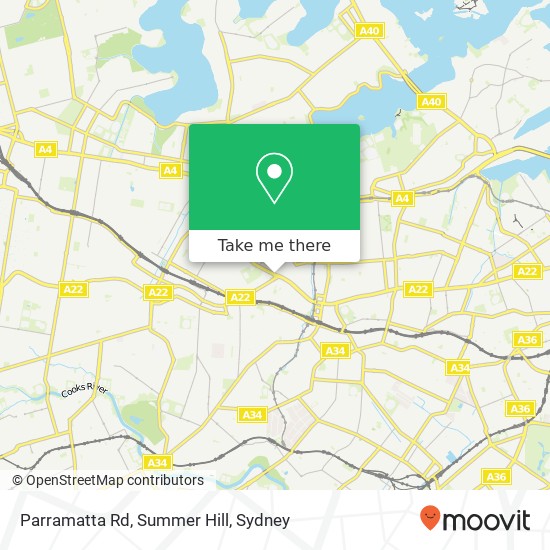 Parramatta Rd, Summer Hill map