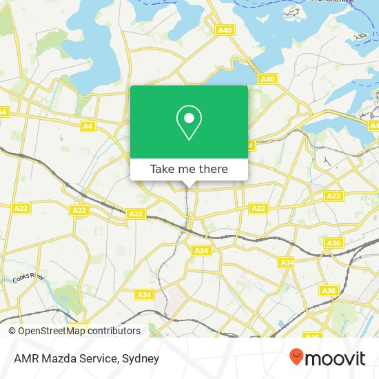AMR Mazda Service map