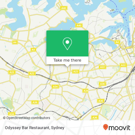 Odyssey Bar Restaurant map