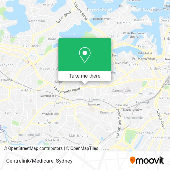 Centrelink/Medicare map