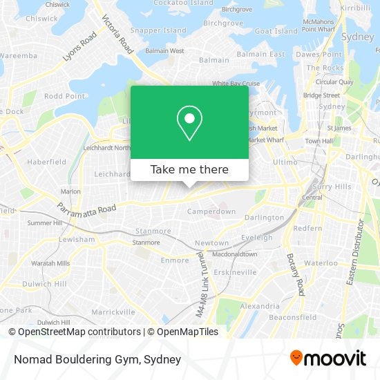 Nomad Bouldering Gym map