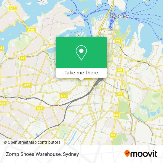 Zomp Shoes Warehouse map