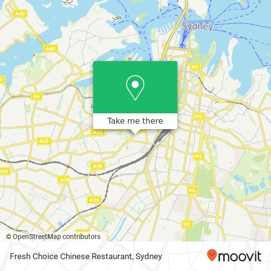Mapa Fresh Choice Chinese Restaurant