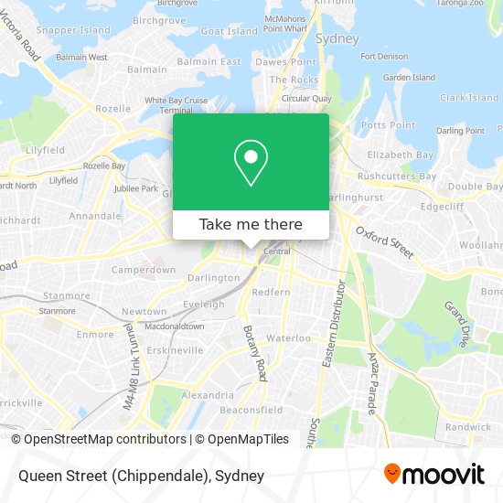Queen Street (Chippendale) map